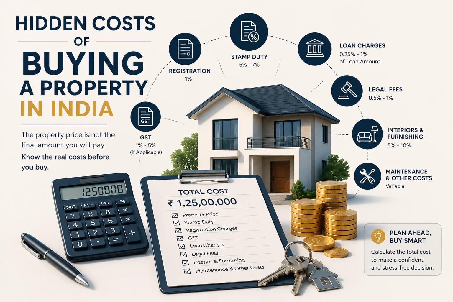 Hidden Costs of Buying a Property in India: What Buyers Often Forget