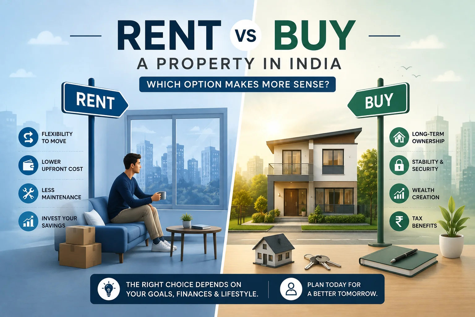 Rent vs Buy a Property in India: Which Option Makes More Sense?